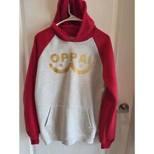 Saitama Oppai Hoodie Anine Series One Punch Man Sz XL